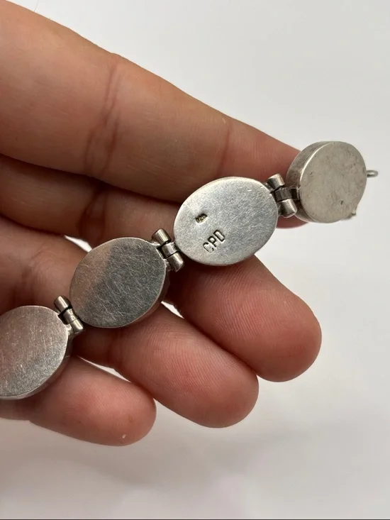 Sterling Silver Larimar Bracelet - Picture 3 of 5